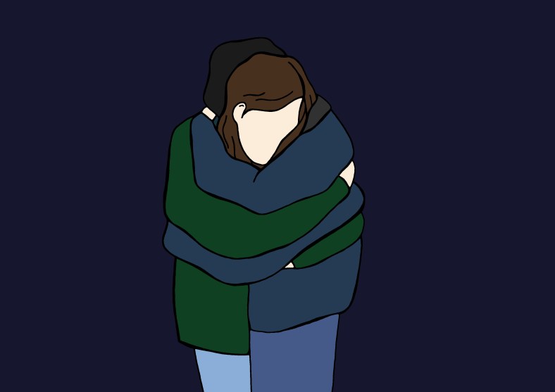 Abrazo- Ilustración Boreal