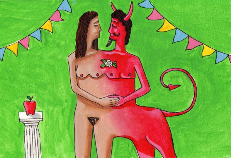 Mujer el diablo te viene a ver